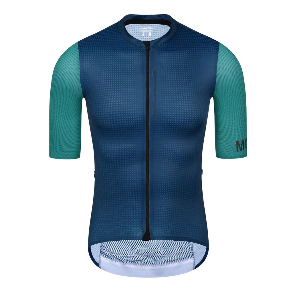MONTON MENS SHORT SLEEVE CYCLING JERSEY URBAN CHENCHEN BLUEGREEN