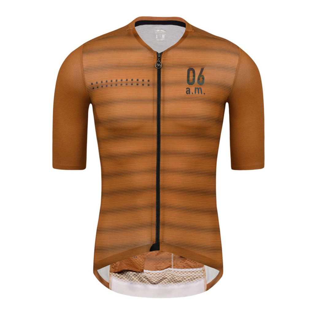 SKULL MONTON MENS SHORT SLEEVE CYCLING JERSEY 06AM BROWN