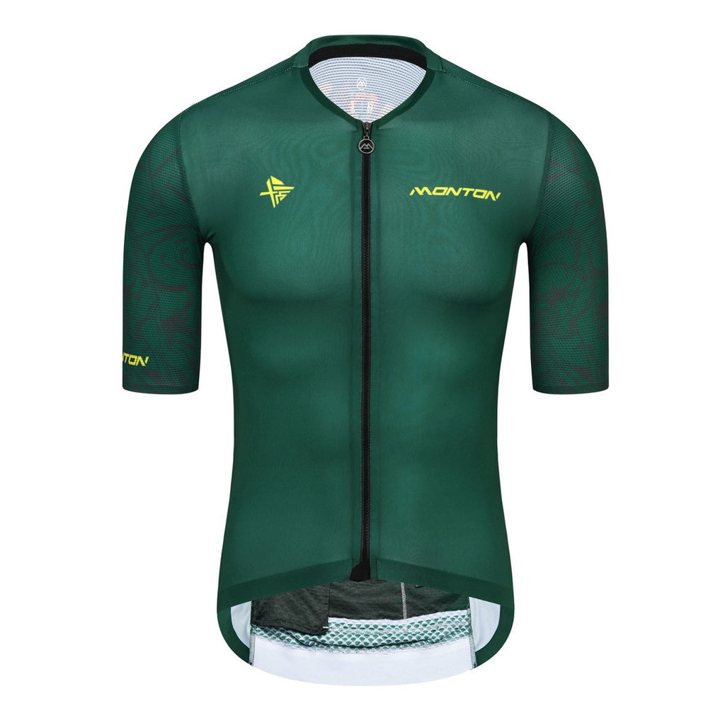 MONTON 12TH ANNIVERSARY MENS SHORT SLEEVE CYCLING JERSEY GREEN