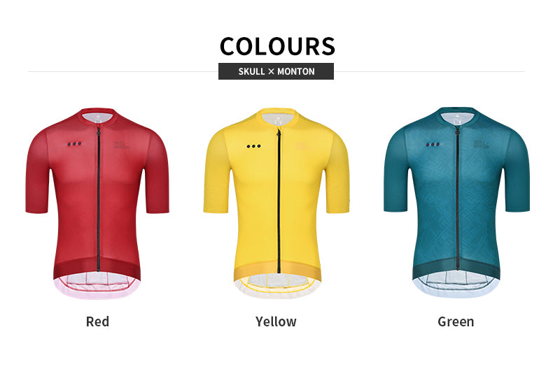 SKULL MONTON MENS CYCLING JERSEY GO GREEN