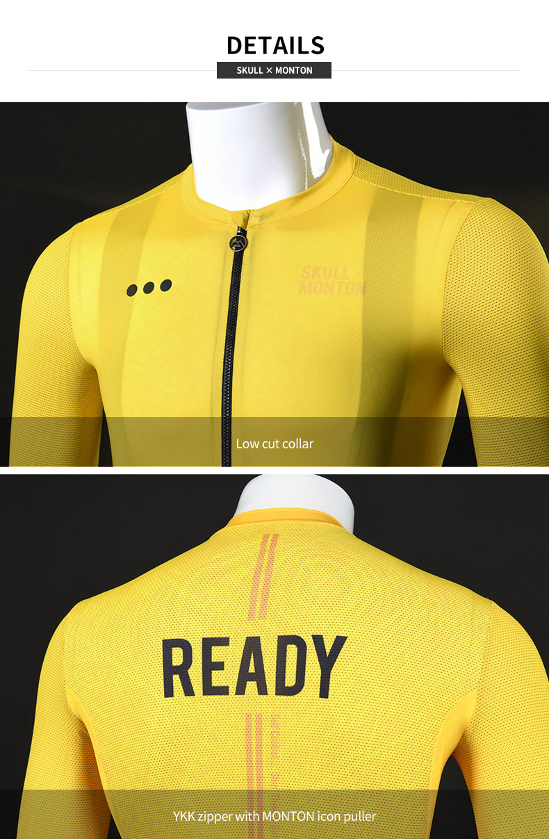 SKULL MONTON MENS CYCLING JERSEY GO GREEN
