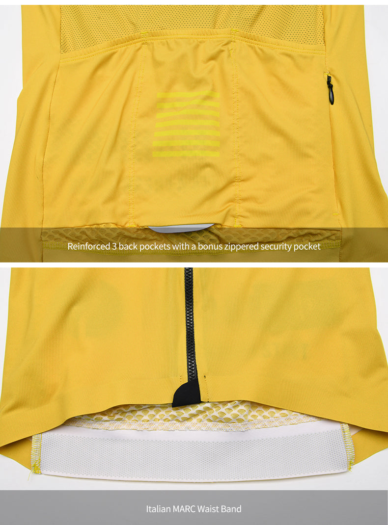 SKULL MONTON MENS CYCLING JERSEY MONDAY YELLOW