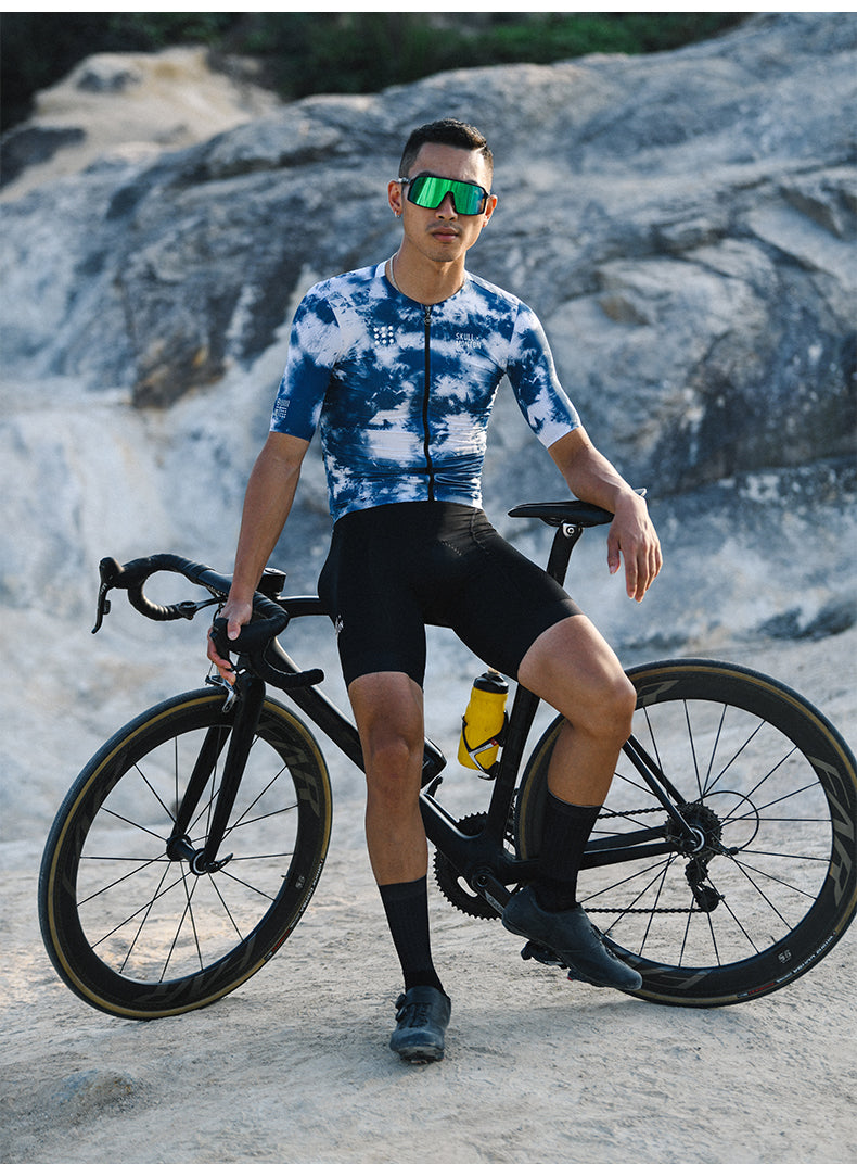 SKULL MONTON MENS SHORT SLEEVE CYCLING JERSEY WINTERCOLD