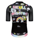 Skull Monton Mens Cycling Jersey Rainbow Cartoon