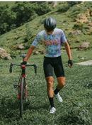 Skull Monton Mens Cycling Jersey Rainbow Cartoon