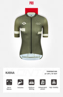 WOMENS CYCLING JERSEY PRO KARAA TEA GREEN