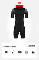 MONTON MENS CYCLING SKINSUIT SHORT SLEEVE PRO DARKWARRIOR