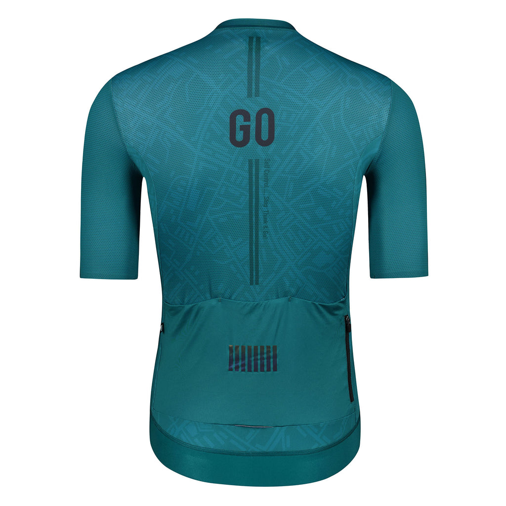 SKULL MONTON MENS CYCLING JERSEY GO GREEN