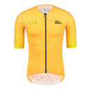 SKULL MONTON MENS SHORT SLEEVE CYCLING JERSEY CLUB YELLOW