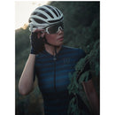 SKULL MONTON WOMENS SHORT SLEEVE CYCLING JERSEY 10PM NIGHT BLUE