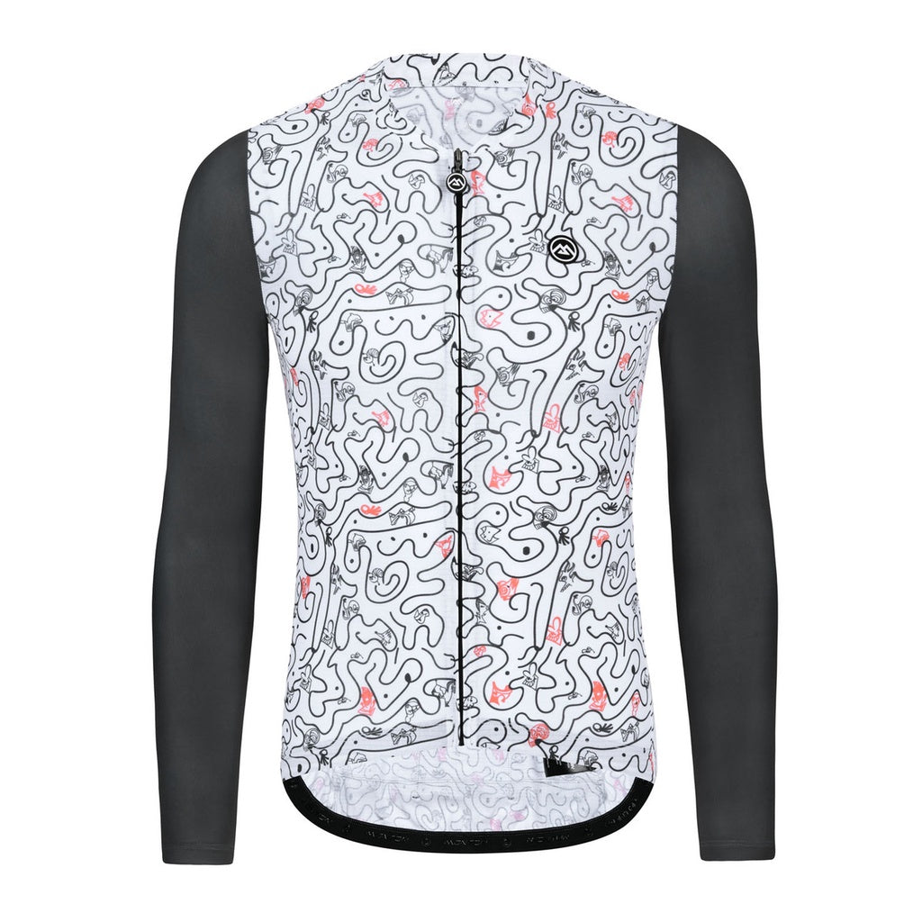 MONTON MENS SUMMER LONG SLEEVE CYCLING JERSEY LIFESTYLE SMILE