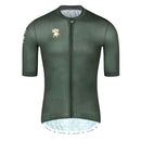 MENS SHORT SLEEVE CYCLING JERSEY LIFESTYLE DINOSAUR GREEN