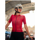 SKULL MONTON WOMENS CYCLING JERSEY SSHORT SLEEVE STOP RED