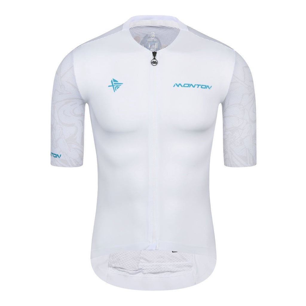 MONTON 12TH ANNIVERSARY MENS SHORT SLEEVE CYCLING JERSEY WHITE