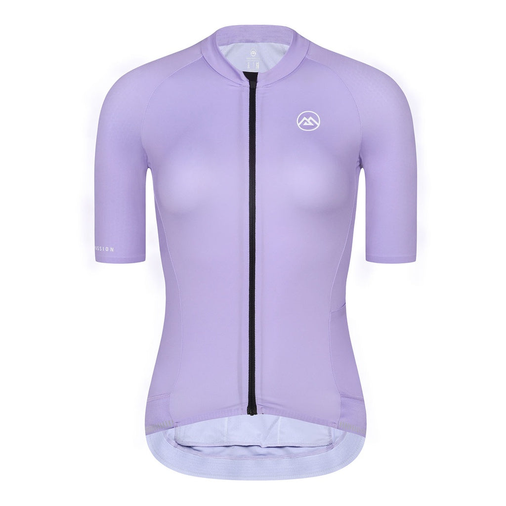 WOMENS SHORT SLEEVE CYCLING JERSEY PRO ELESU PURPLE