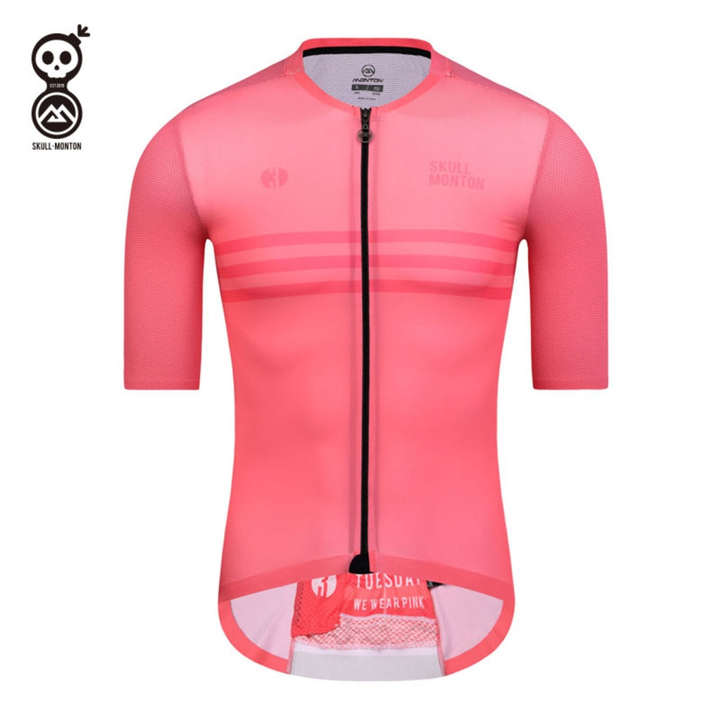 SKULL MONTON MENS CYCLING JERSEY TUESDAY LIGHTCORAL