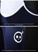 SKULL MONTON WOMENS CYCLING BIB SHORTS NAVY BLUE