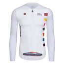 SKULL MONTON LONG SLEEVE CYCLING JERSEY MENS HOLIDAY II WHITE