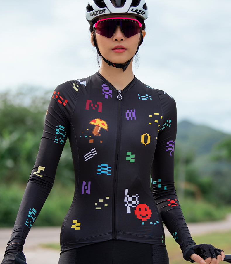 LONG SLEEVE SUMMER CYCLING JERSEY WOMENS LIFESTYLE FANTASY