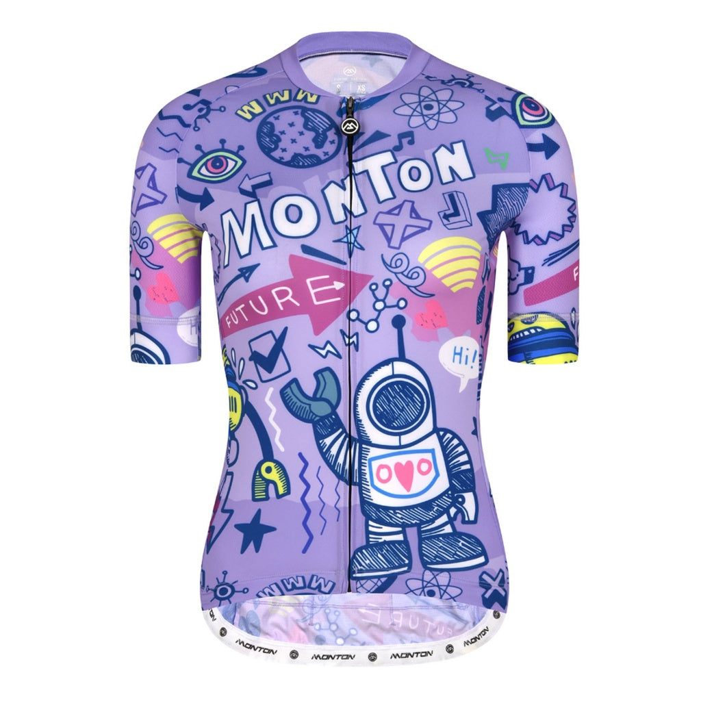 Womens Cycling Jersey LIFESTYLE ROBERTS PURPLE