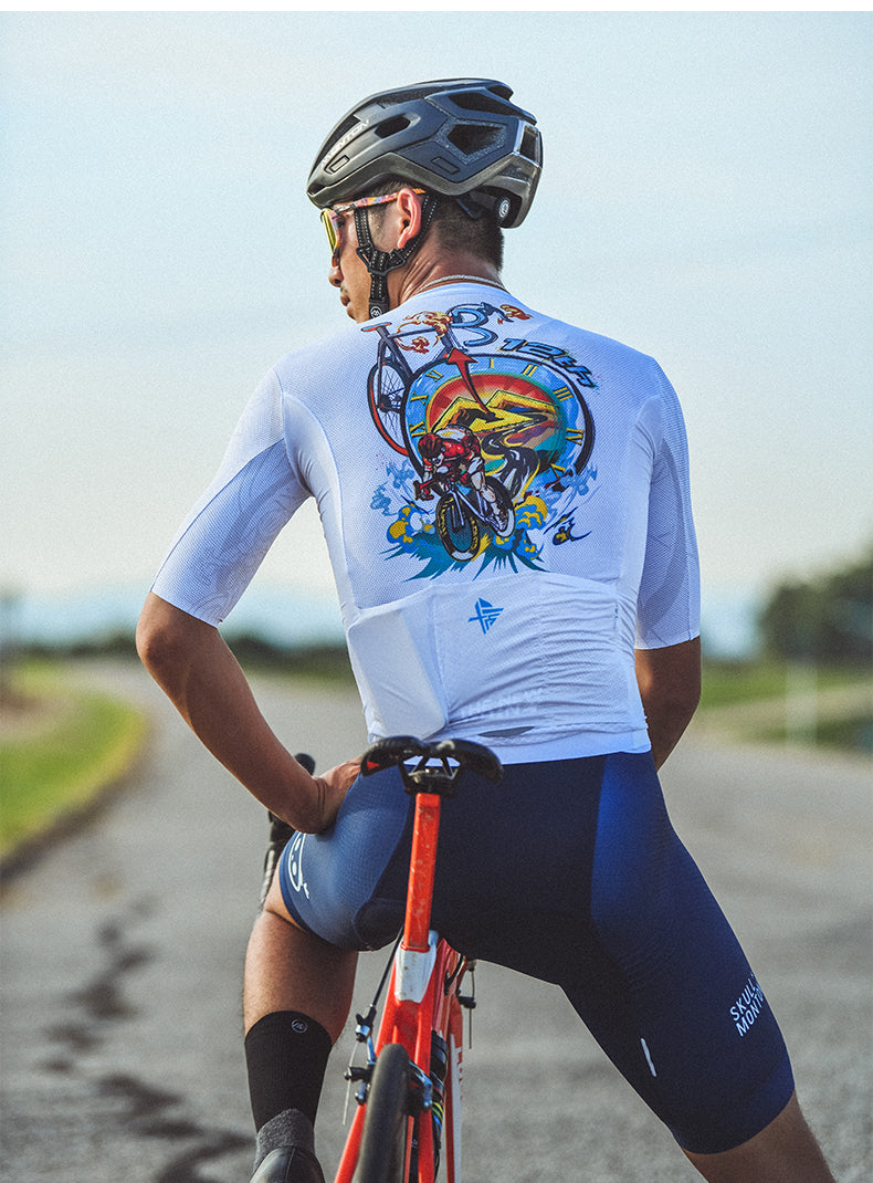 MONTON 12TH ANNIVERSARY MENS SHORT SLEEVE CYCLING JERSEY WHITE