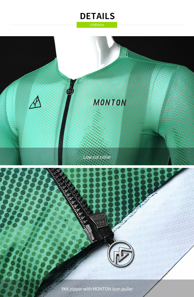 SKULL MONTON MENS SHORT SLEEVE CYCLING JERSEY URBAN FOREST