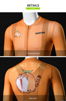 MENS SHORT SLEEVE CYCLING JERSEY URBAN ORANGE TIGER ORANGE