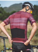 MONTON PRO MENS SHORT SLEEVE CYCLING JERSEY STARSHINE MAROON