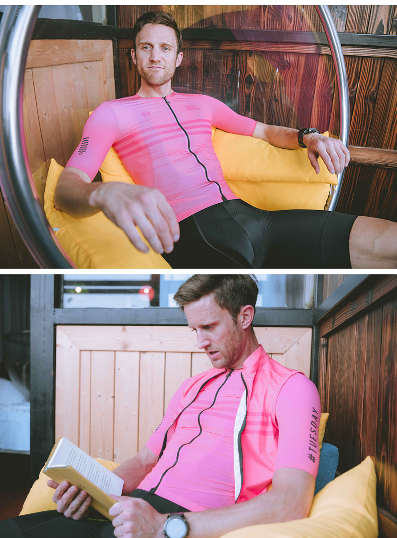 SKULL MONTON MENS CYCLING JERSEY TUESDAY LIGHTCORAL