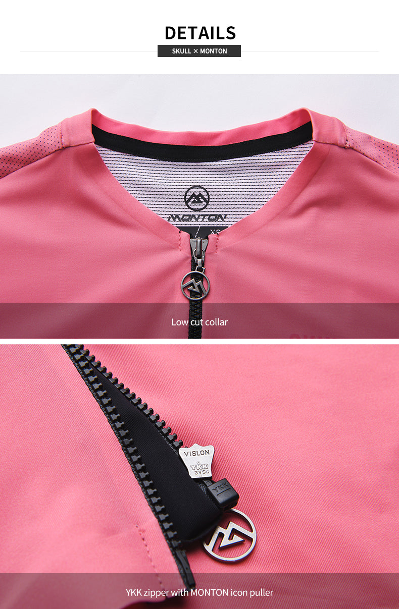SKULL MONTON MENS CYCLING JERSEY TUESDAY LIGHTCORAL