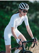 SKULL MONTON WOMENS SHORT SLEEVE CYCLING JERSEY AMPM WHITE